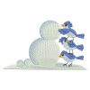 Snowman And Bluebirds 05(Lg)