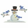 Snowman And Bluebirds 07(Lg)