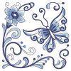 Blue Jacobean Butterfly 03(Lg)