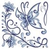 Blue Jacobean Butterfly 04(Md)