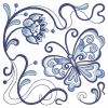 Blue Jacobean Butterfly 10(Lg)