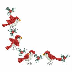 Heirloom Cardinal Decor 03(Md) machine embroidery designs