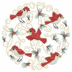 Heirloom Cardinal Decor 06(Lg) machine embroidery designs