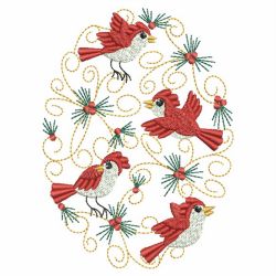 Heirloom Cardinal Decor 07(Md) machine embroidery designs
