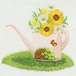 Flowering Watering Can 2 03(Lg) machine embroidery designs
