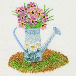 Flowering Watering Can 2 05(Lg) machine embroidery designs