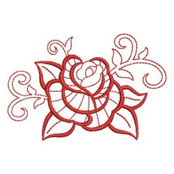 Redwork Roses 04(Sm) machine embroidery designs