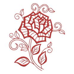 Redwork Roses 06(Md) machine embroidery designs