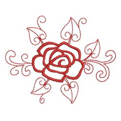 Redwork Roses 07(Sm) machine embroidery designs