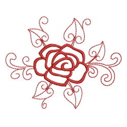 Redwork Roses 07(Md) machine embroidery designs