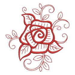 Redwork Roses 08(Sm) machine embroidery designs