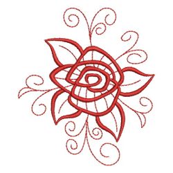 Redwork Roses 09(Md) machine embroidery designs