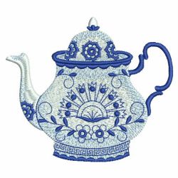 Antique Tea Set machine embroidery designs