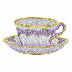 Antique Tea Set 05 machine embroidery designs