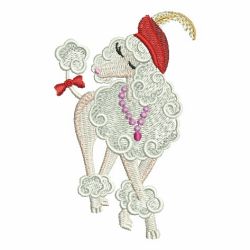 Fashion Poodles machine embroidery designs