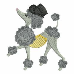 Fashion Poodles 06 machine embroidery designs