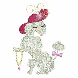 Fashion Poodles 08 machine embroidery designs