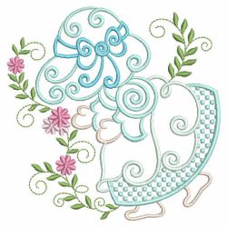 Curly Sunbonnets 03(Lg) machine embroidery designs