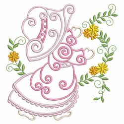 Curly Sunbonnets 05(Lg) machine embroidery designs