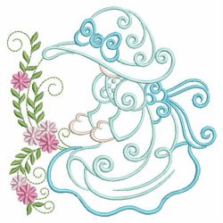 Curly Sunbonnets 07(Md) machine embroidery designs