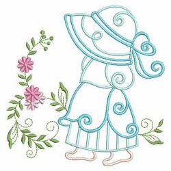 Curly Sunbonnets 10(Md) machine embroidery designs