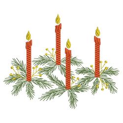 Christmas Candles 3 07(Sm) machine embroidery designs