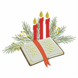 Christmas Candles 3 10(Lg) machine embroidery designs