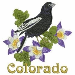 State Birds And Flowers 1 16 machine embroidery designs