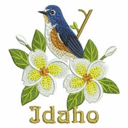 State Birds And Flowers 2 02 machine embroidery designs