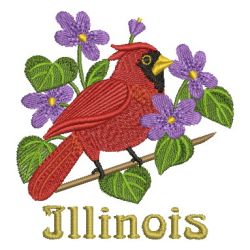 State Birds And Flowers 2 03 machine embroidery designs