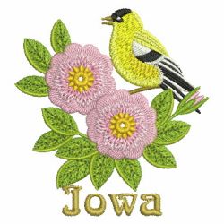 State Birds And Flowers 2 05 machine embroidery designs