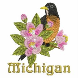State Birds And Flowers 3 02 machine embroidery designs