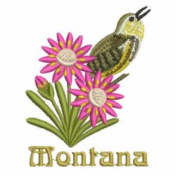 State Birds And Flowers 3 06 machine embroidery designs