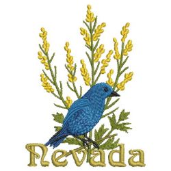 State Birds And Flowers 3 08 machine embroidery designs