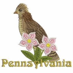 State Birds And Flowers 4 08 machine embroidery designs