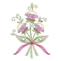 Vintage Jacobean Floral 02(Md) machine embroidery designs