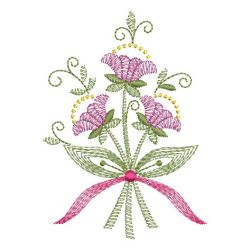 Vintage Jacobean Floral 02(Sm) machine embroidery designs