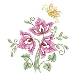 Vintage Jacobean Floral 06(Lg) machine embroidery designs
