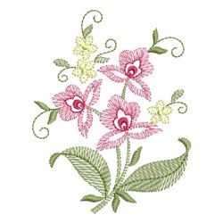 Vintage Jacobean Floral 09(Lg) machine embroidery designs
