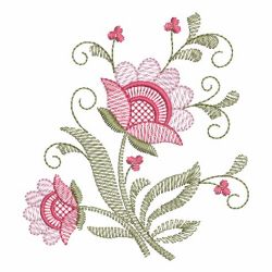 Vintage Jacobean Floral 10(Md) machine embroidery designs
