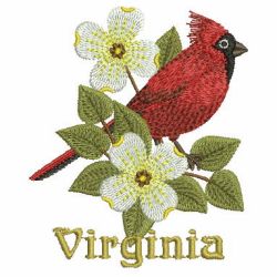 State Birds And Flowers 5 07 machine embroidery designs