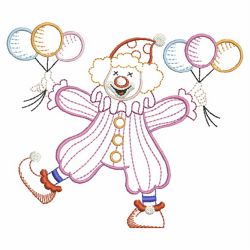 Vintage Clowns 02(Lg) machine embroidery designs