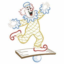 Vintage Clowns 10(Md) machine embroidery designs