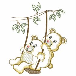 Vintage Best Friends 03(Md) machine embroidery designs