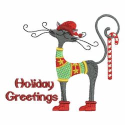 Holiday Cats 08 machine embroidery designs