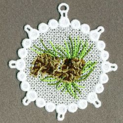 FSL Pine Cones Ornaments 07 machine embroidery designs