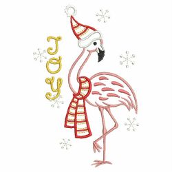 Vintage Christmas Flamingo 01(Md) machine embroidery designs