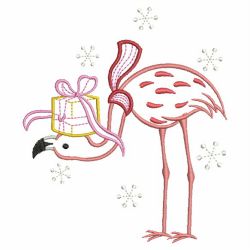 Vintage Christmas Flamingo 08(Sm)