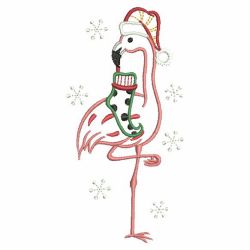 Vintage Christmas Flamingo 09(Sm) machine embroidery designs