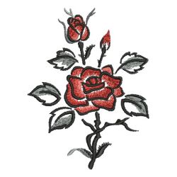 Brush Painting Roses 01(Md) machine embroidery designs